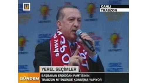 Erdoan Trabzon'da konuuyor